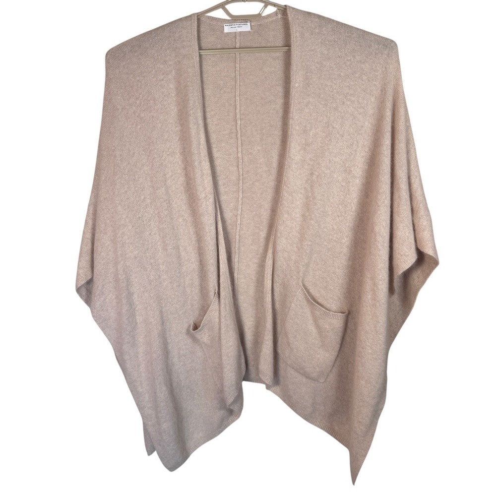 Majestic Filatures Deluxe Tricot Womens Raccoon Shawl Wrap Poncho Layering Cozy